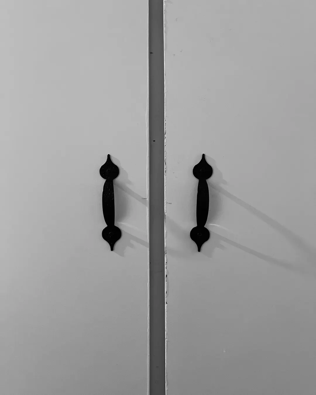 New white cabinet doors with black bar handles, cabinet door replacement